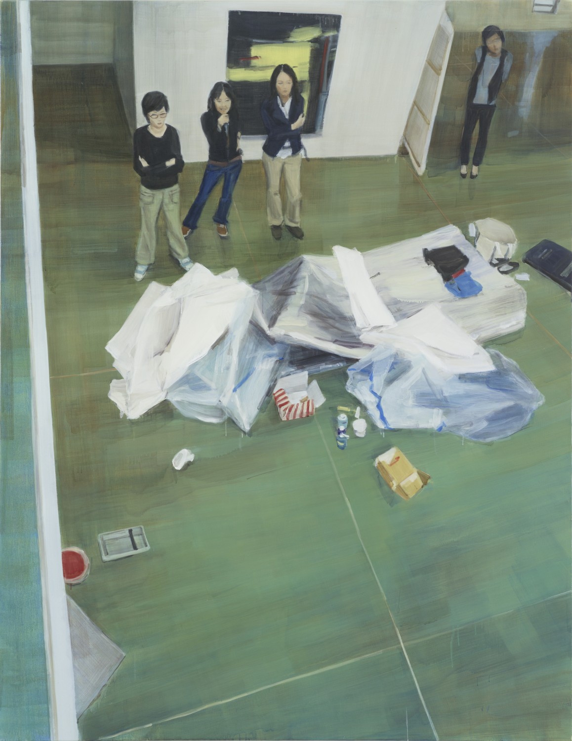 Four Women Looking at a Painting